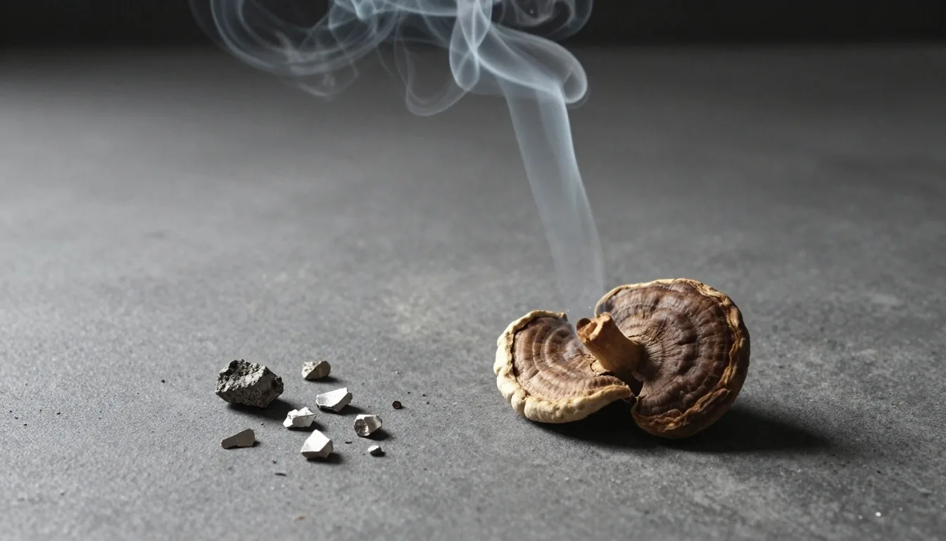 Botanical smoke drifting through morning light on a preparation surface